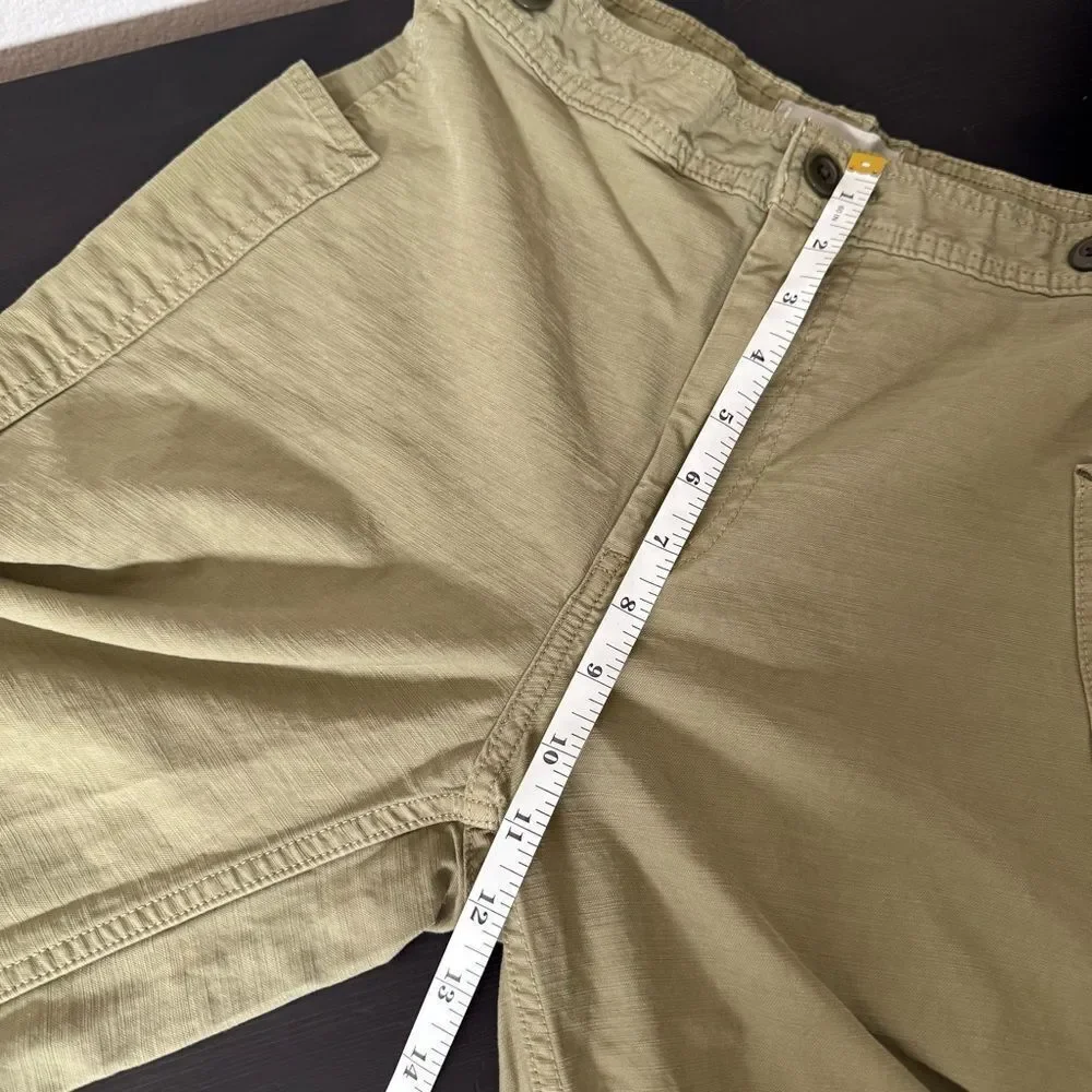 Everlane Fatigue Barrel Pants Womens 0 Tan Khaki High Rise Organic Cotton Linen